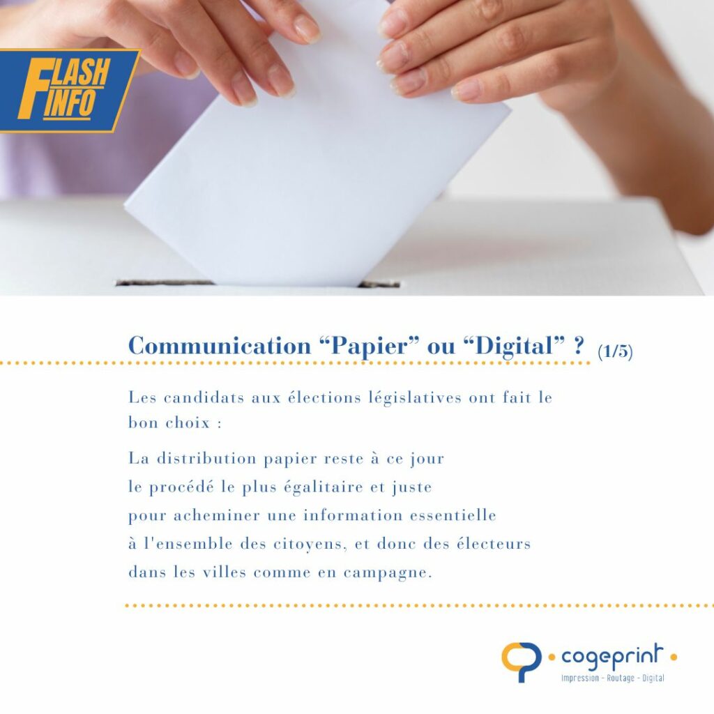 Communication "Papier" ou "Digital" ? La propagande papier a ses raisons d'être.